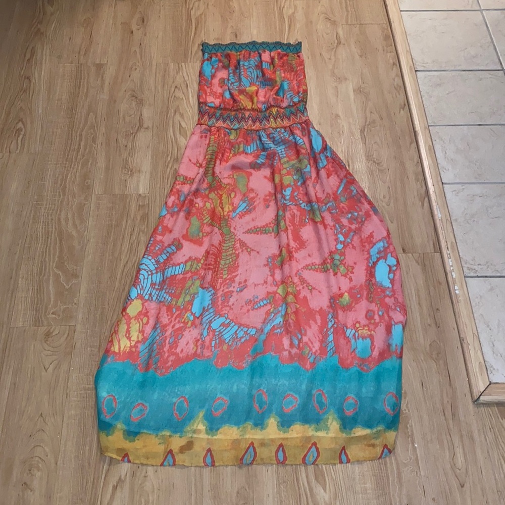 Summer maxi dress - strapless